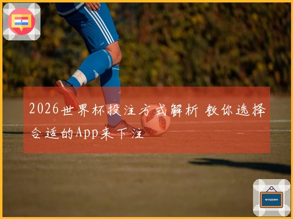 2026世界杯投注方式解析 教你选择合适的App来下注